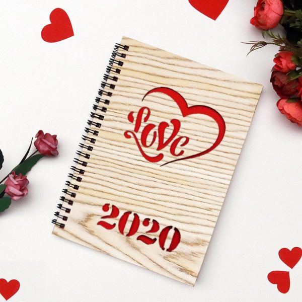 Wooden Notebook of Love