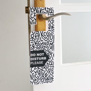 Foam Board Do Not Disturb Door Hanger - Set of 04