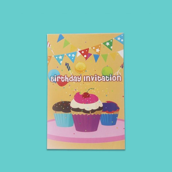 Double Sided Birthday Invitation Card - Set of 10 - Image 3