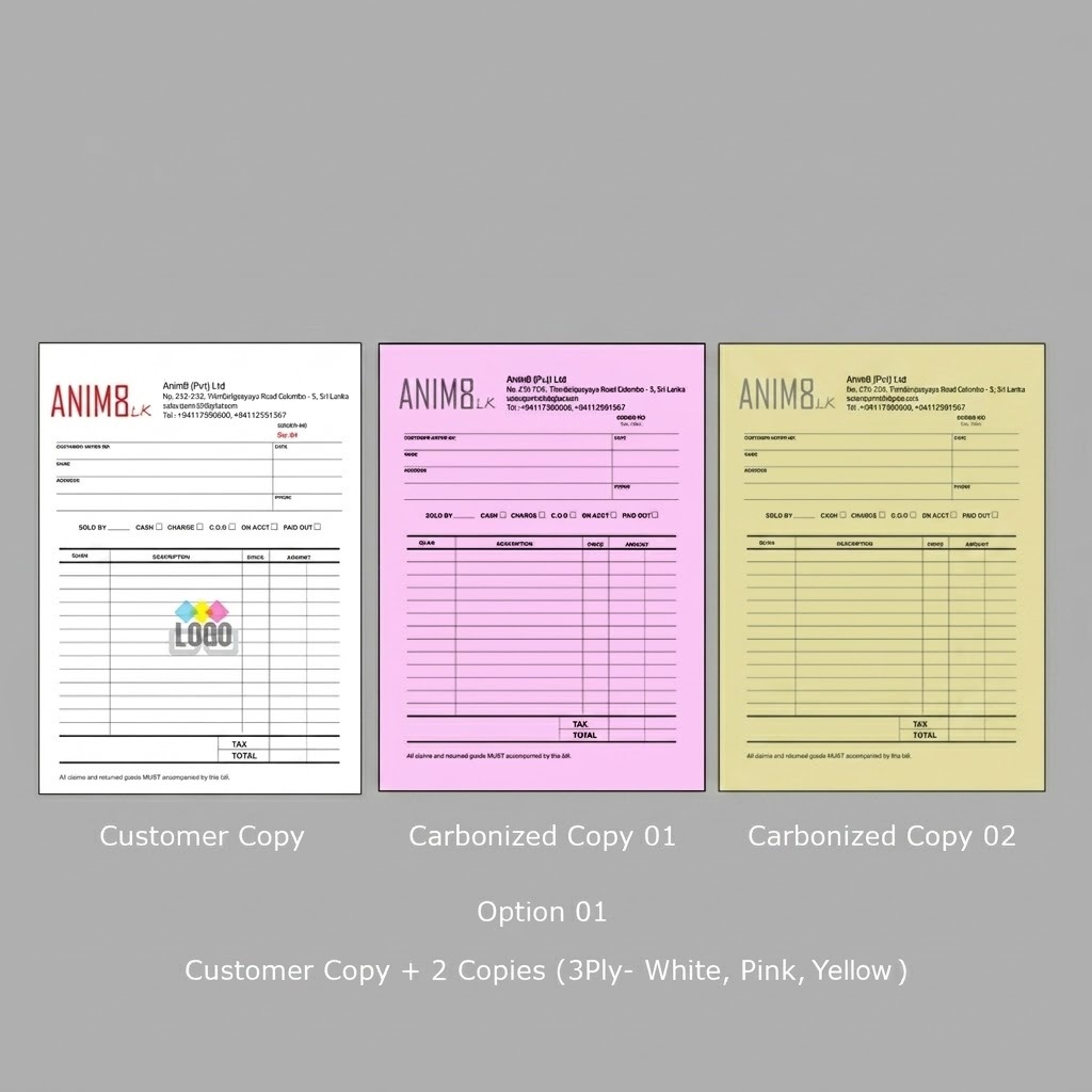A5 Invoice Book - Black Print - Set of 02 - Image 2