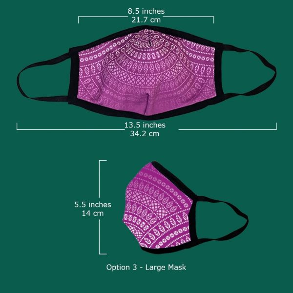 Cone Edged Fabric Face Mask - Image 2