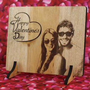 Laser Etched Photograph on Wood