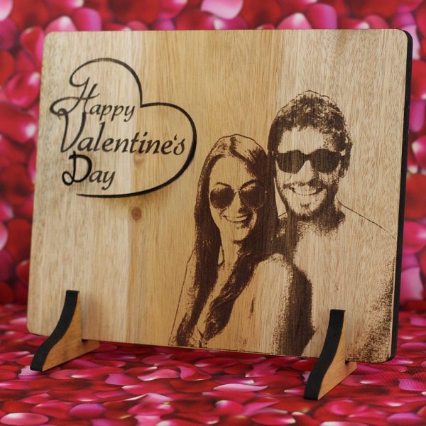 Laser Etched Photograph on Wood