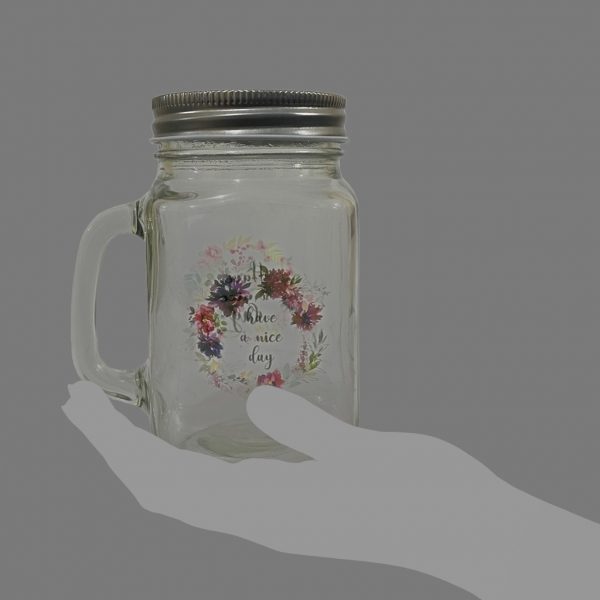 Glass Mason Jar - Image 3