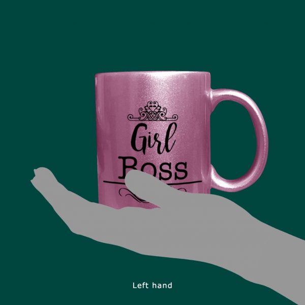 Metallic Pink Ceramic Mug - Image 3