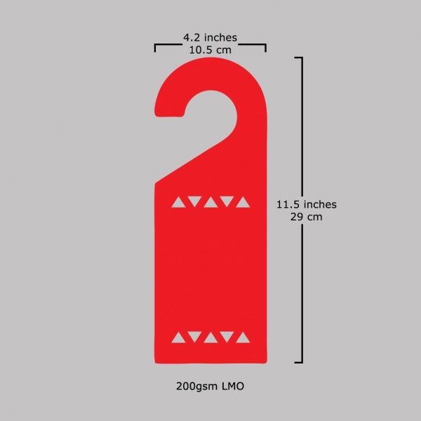 Plastic Film Do Not Disturb Door Hanger - Set of 04 - Image 2