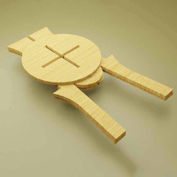 Wooden Bar Stool - Image 4