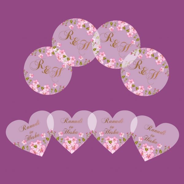 Wedding Invitation Envelope Seal Stickers - Transparent - Set of 50 - Image 3