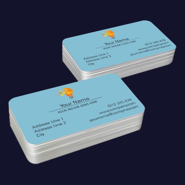 Round Corner Single Sided Visiting Cards - Set of 100 - Image 4