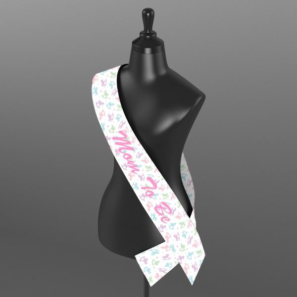 Mom-To-Be Satin Sash - Image 3