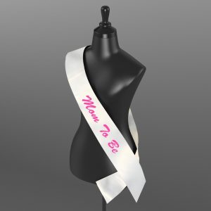 Mom-To-Be Satin Sash