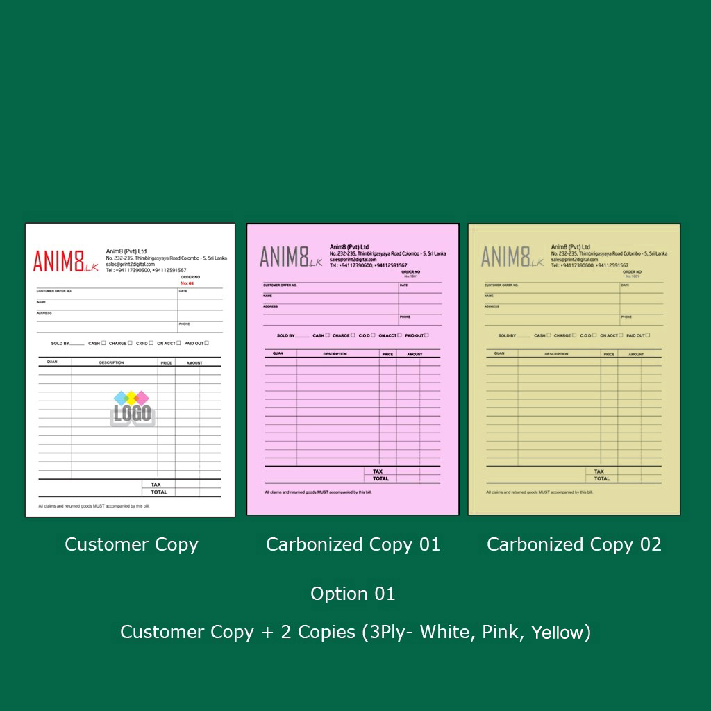 Full Colour A4 Invoice Books - Image 2