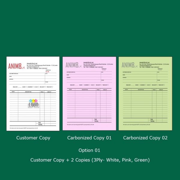 Full Colour A4 Invoice Books - Image 2