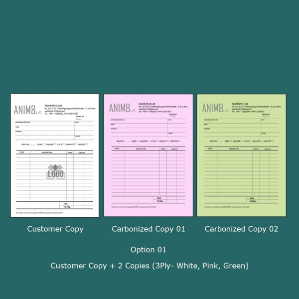 Monochrome A4 Invoice Books - Image 2