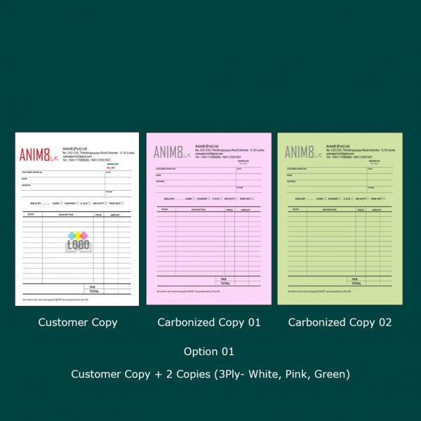 Full Colour A5 Invoice Books - Set of 02 - Image 2