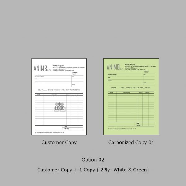 A5 Invoice Book - Black Print - Set of 02 - Image 3