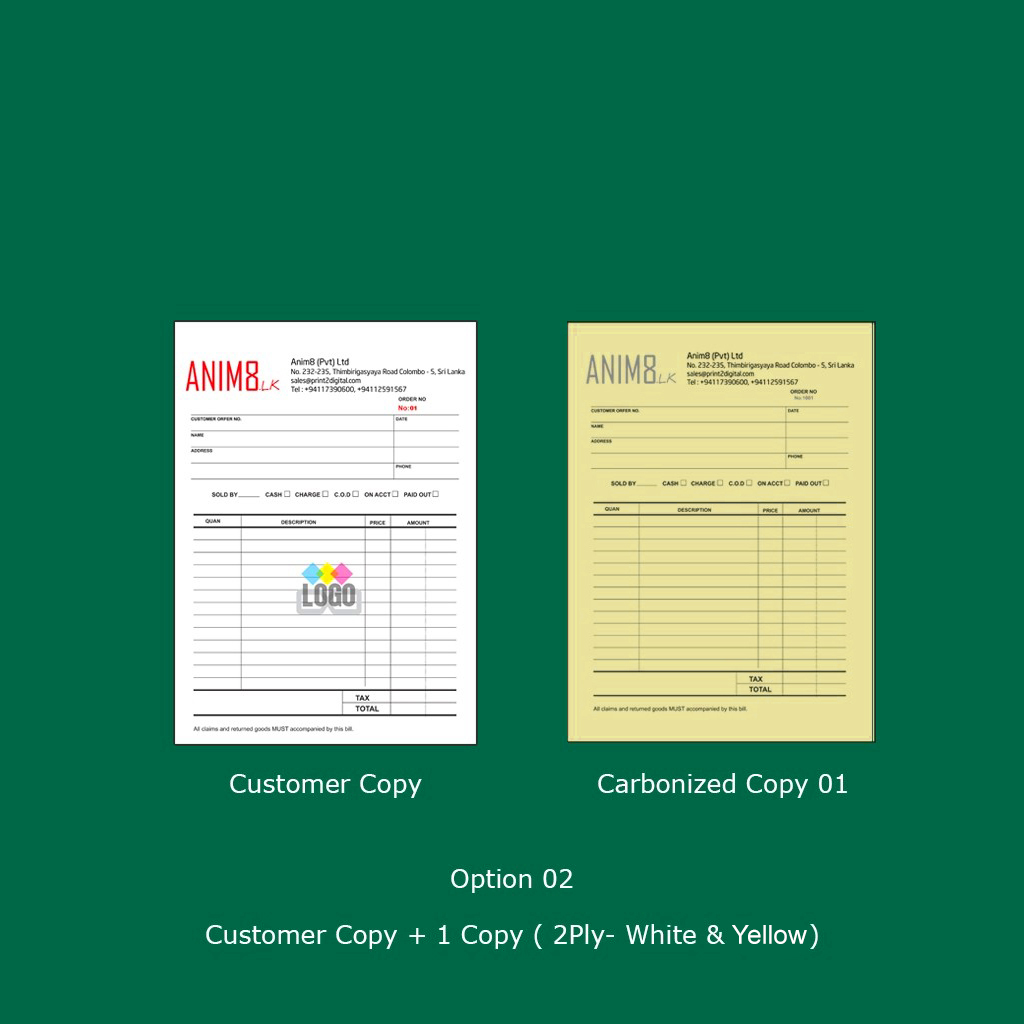 Full Colour A4 Invoice Books - Image 3