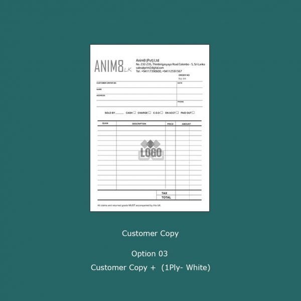 Monochrome A4 Invoice Books - Image 4