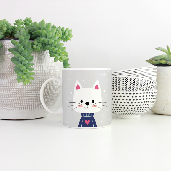 Customisable Cat Mug - Apsi Doodles