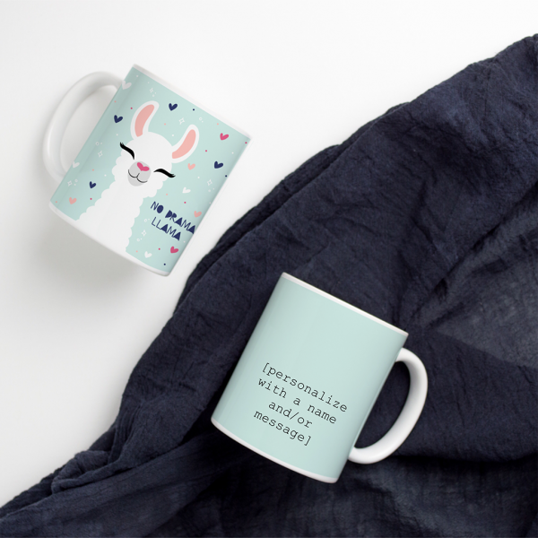 Customisable Llama Mug - Apsi Doodles - Image 2