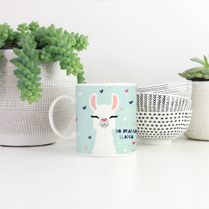 Customisable Llama Mug - Apsi Doodles