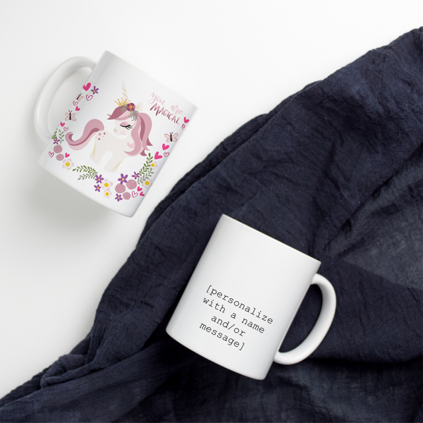 Customisable Unicorn Mug - Apsi Doodles - Image 2