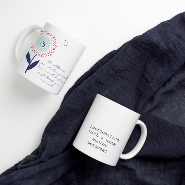 Customisable Wildflower Mug - Apsi Doodles - Image 2