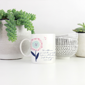 Customisable Wildflower Mug - Apsi Doodles