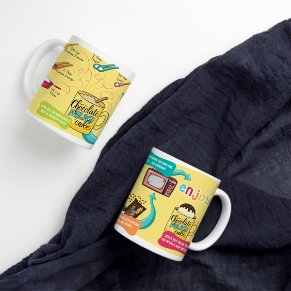Chocolate Mug Cake Mug - Apsi Doodles - Image 2
