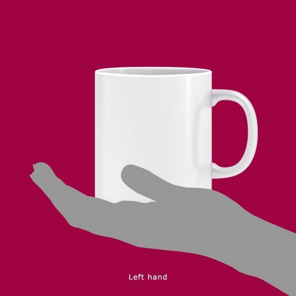 White Mugs with Gold or Silver Stickers - Image 5
