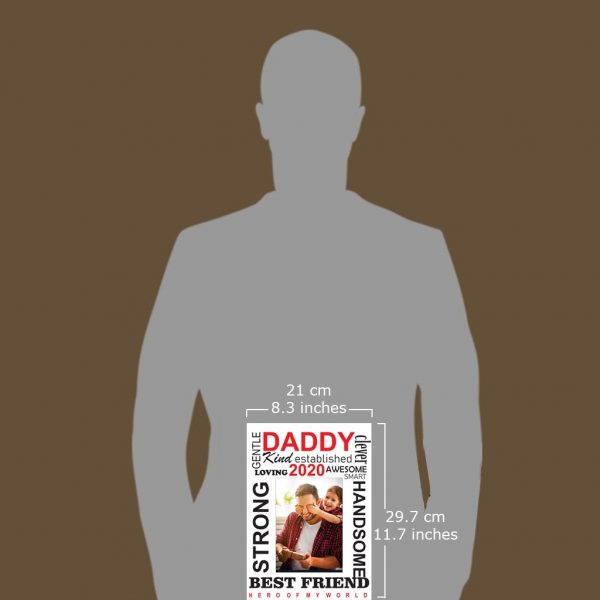 Father's Day Word Cloud Box Frame - Image 2