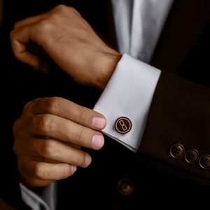 Custom Mahogany Cufflinks