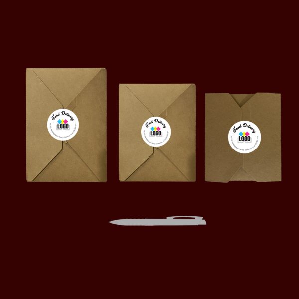 Craft Board Food Takeout Boxes - Set of 05 - Image 5