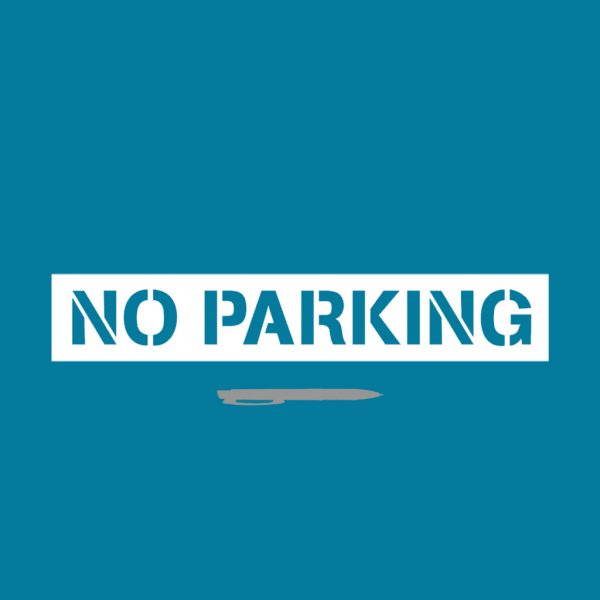 No Parking Stencil - Image 3
