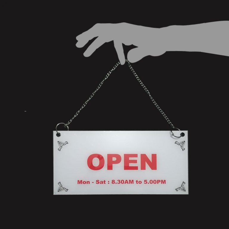Anim8.lk | Plastic Open & Closed Sign | Retailer & Shop Owner Essentials