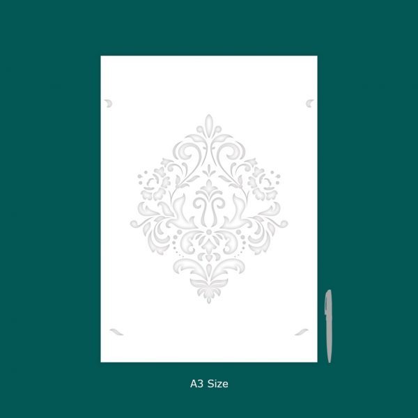Damask Designed Painting Stencil - Image 4