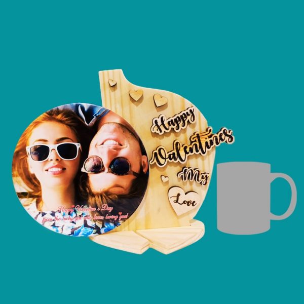Valentine's Day Wooden & Ceramic Plaque - Image 3