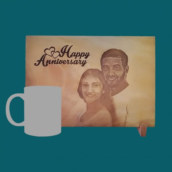 Laser Etched Wooden Photo for Annniversaries - Image 4