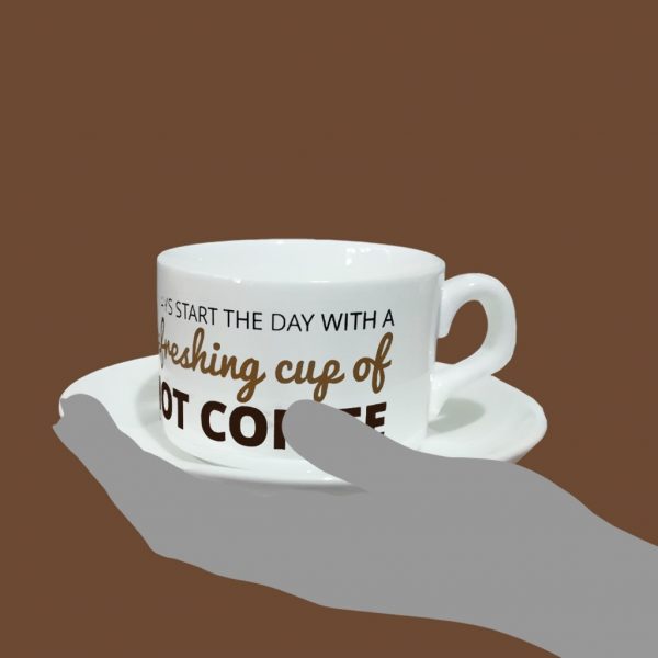 Tea Cup n Saucer with Spoon - Image 2
