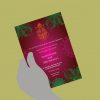 Patterned Hindu Wedding Card - Set of 10 - Image 5