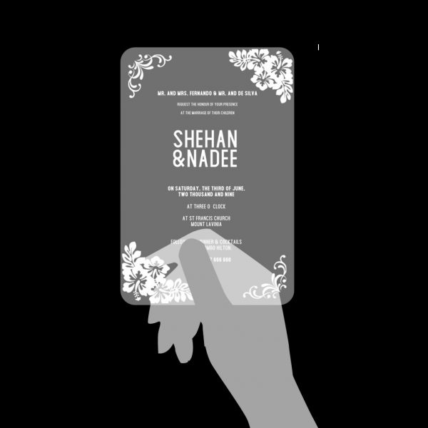 Clear Acrylic Wedding Card - Image 5