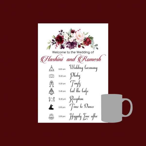 Wedding Agenda Sign - Image 3
