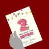 Single Sided Birthday Invitation Card - Set of 10 - Image 2