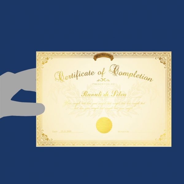 Foiled Certificates - Set of 02 - Image 2