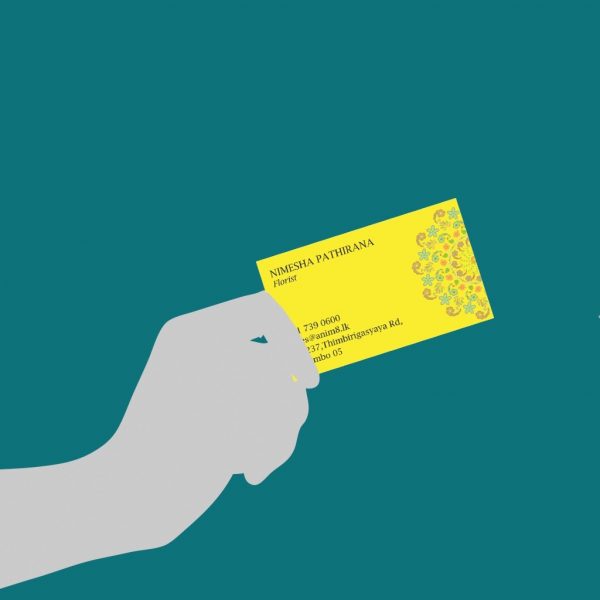Yellow Florist's Visiting Card - Set of 100 - Image 3