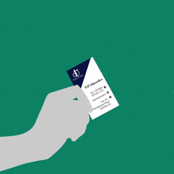 Notary Public Visiting Card - Set of 100 - Image 3
