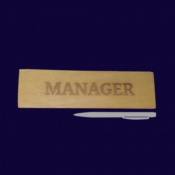 Office Designation Wooden Toblerone - Image 3