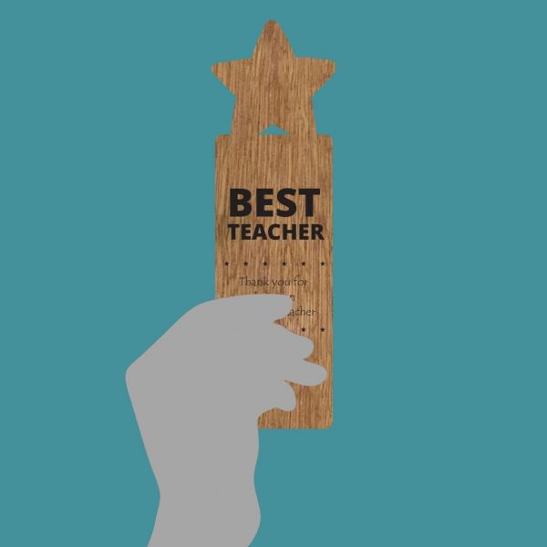 Teacher's Day Wooden Bookmark - Image 3