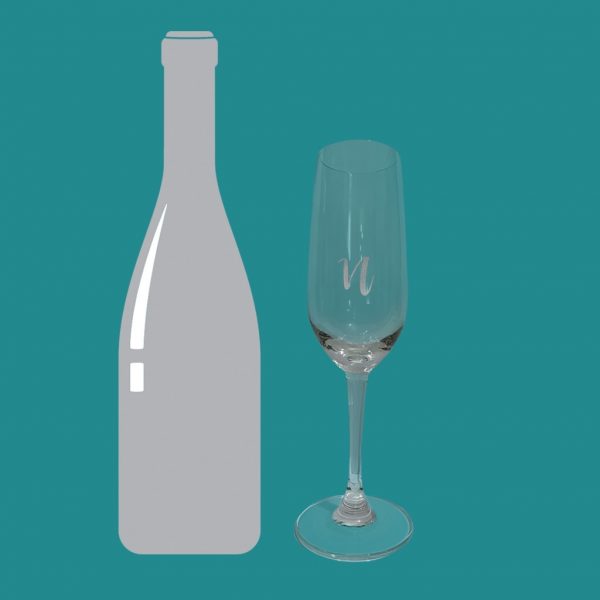 Laser Etched Champagne Flute Pair - Image 3