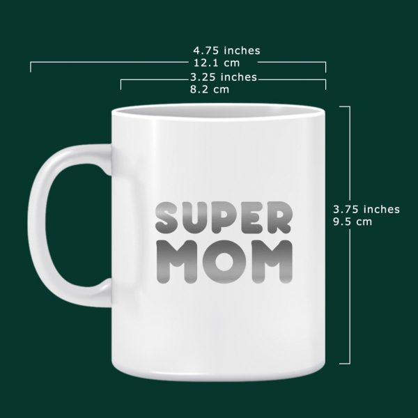 White Mugs with Gold or Silver Stickers - Image 6
